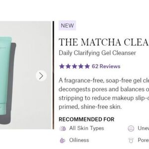 The Matcha Clean Daily Clarifying Gel Cleanser - Green